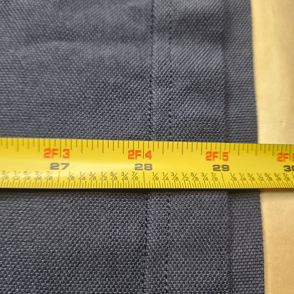 UNTUCKit Mens XL Navy Blue Long Sleeve Pima Cotton Pique Polo Shirt - Picture 5 of 5